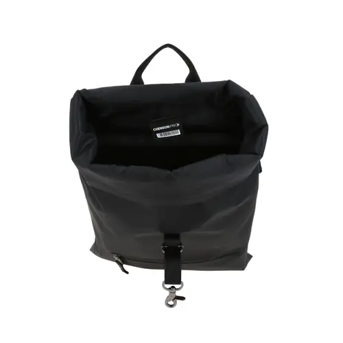 Mochila Ejecutiva Chenson Pro Negra con Tapa Enrollable - Elegante y Funcional - vista 2