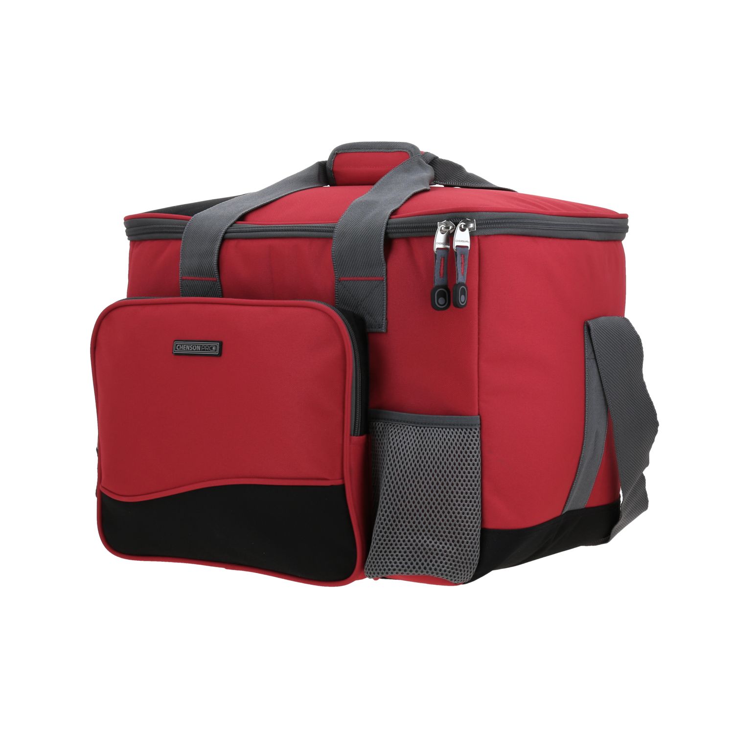 Bolsa de mano para dama Chenson Pro roja con forro térmico y compartimento amplio 2