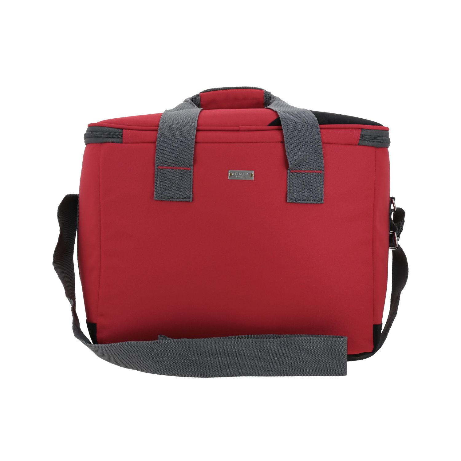 Bolsa de mano para dama Chenson Pro roja con forro térmico y compartimento amplio 4