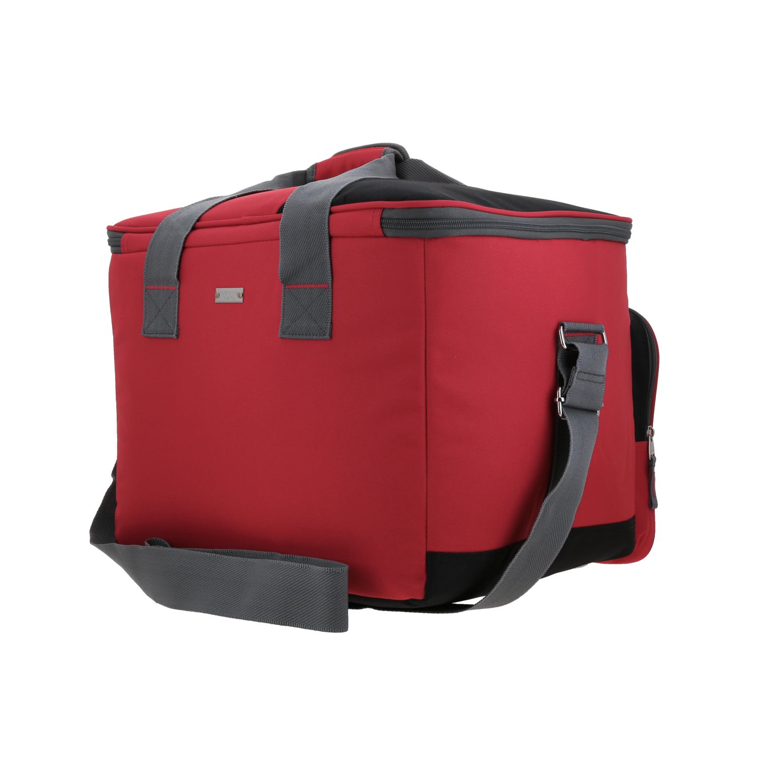 Bolsa de mano para dama Chenson Pro roja con forro térmico y compartimento amplio 5