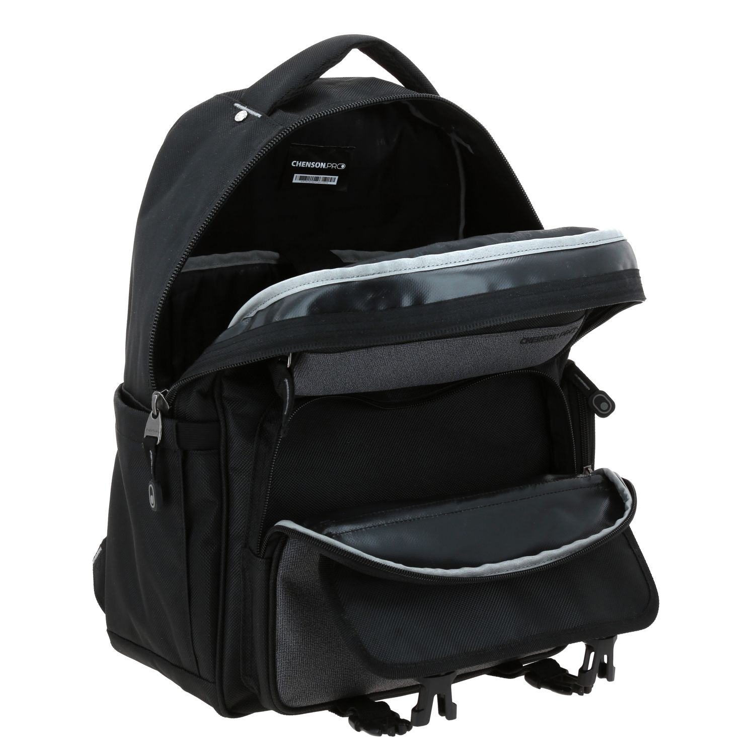 Mochila Ejecutiva Chenson Pro Negra | Elegante y Organizada - vista 2