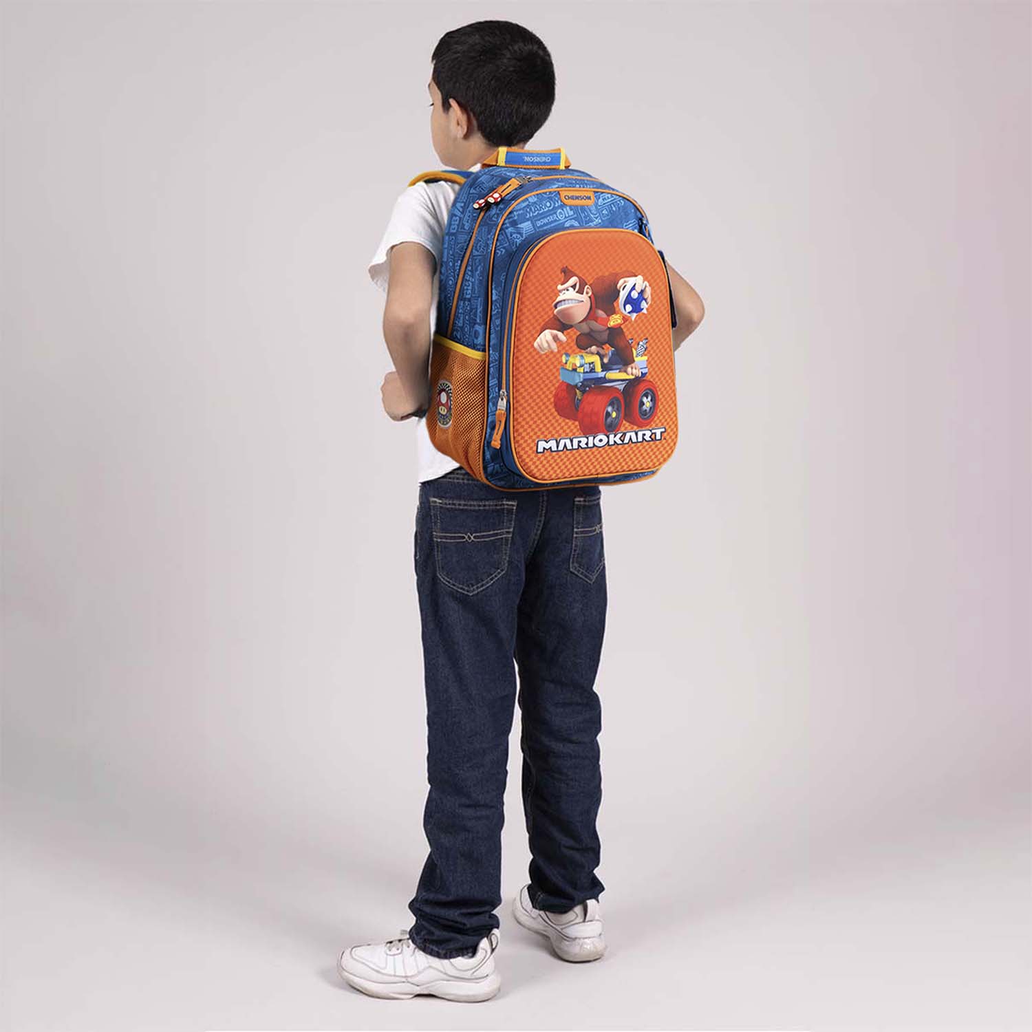 Mochila escolar DK by Chenson naranja con amplio compartimento - Calidad garantizada - vista 2