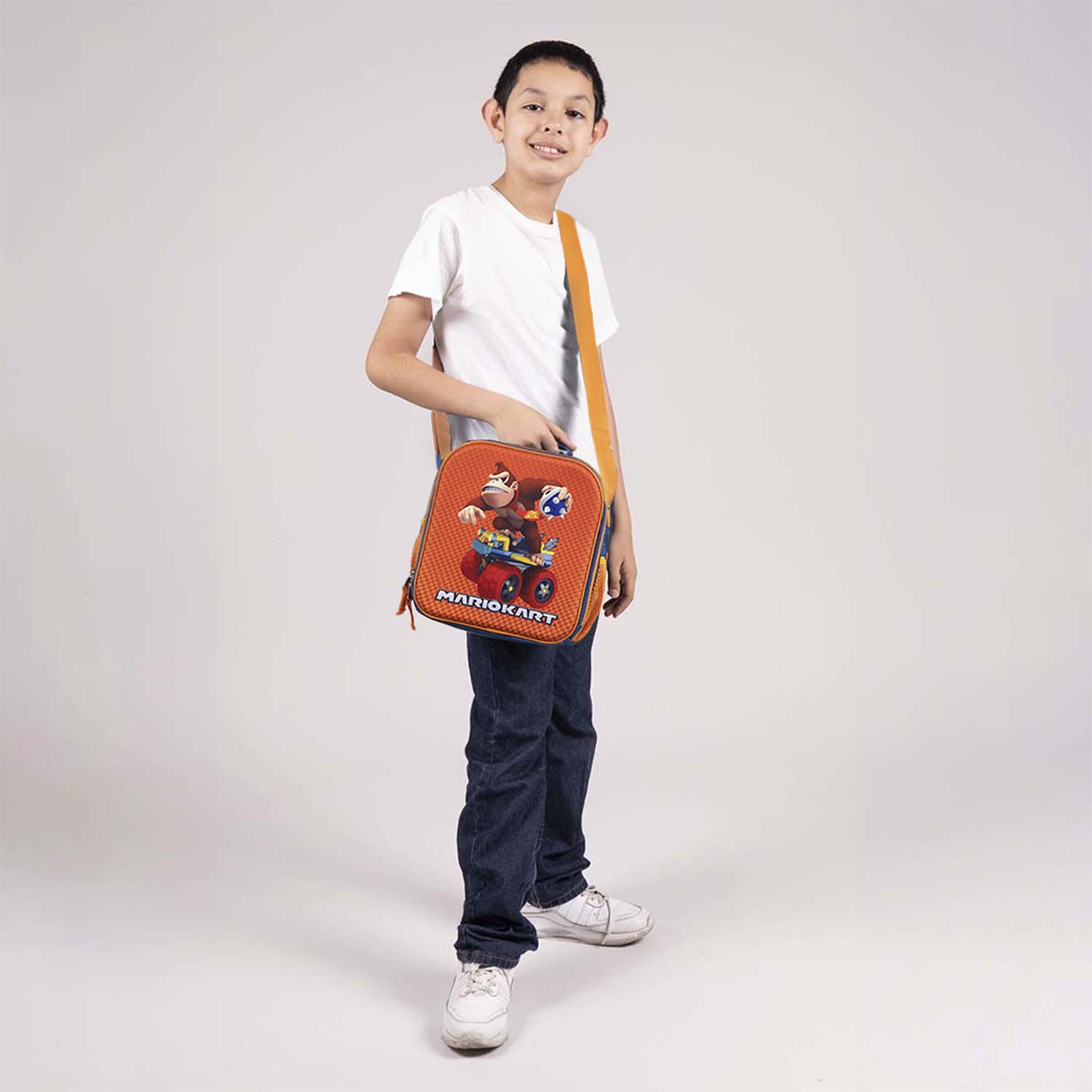 Lonchera escolar DK by Chenson naranja térmica con diseño atractivo - vista 2