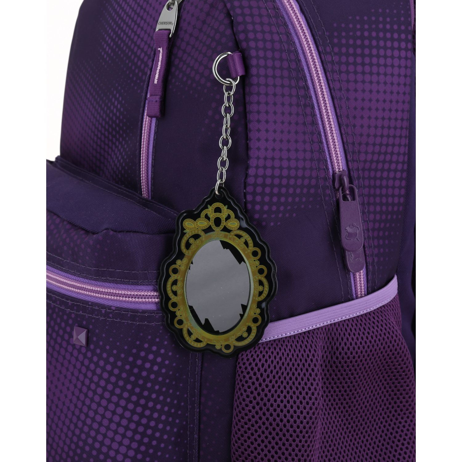 Mochila escolar para niña Descendientes by Chenson color uva - Durabilidad y diversión - vista 2