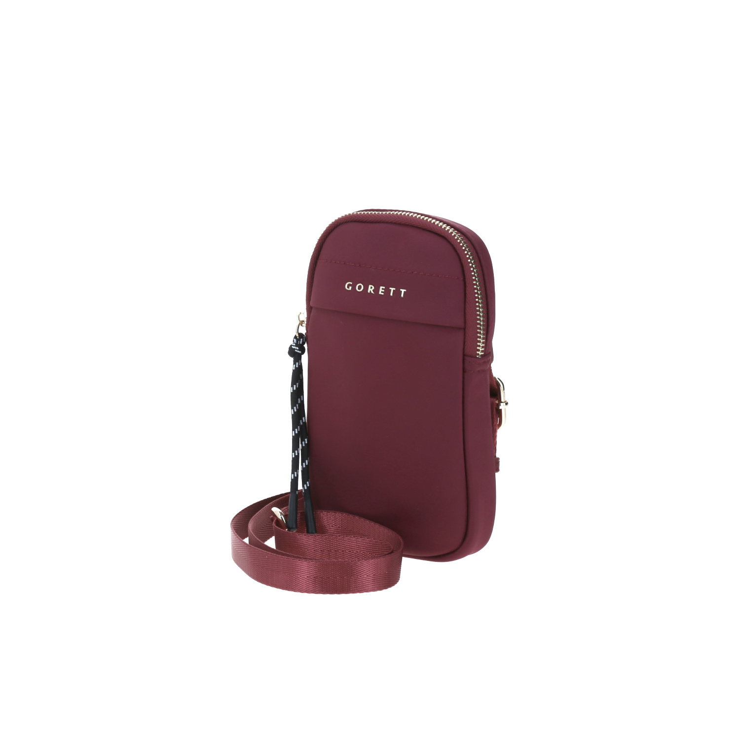 Bolsa de lado para dama Gorétt by Chenson color magenta con bolsillo frontal 2