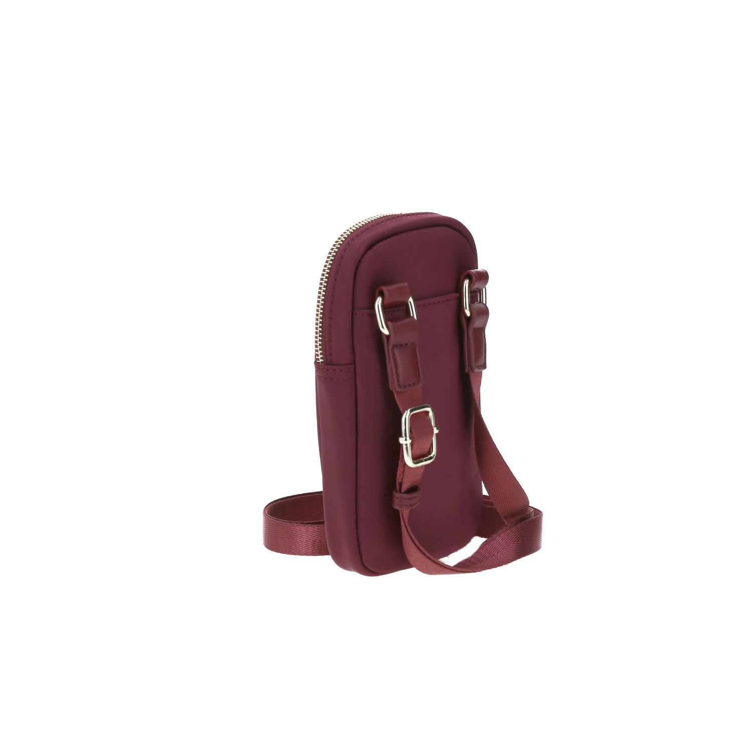 Bolsa de lado para dama Gorétt by Chenson color magenta con bolsillo frontal 4