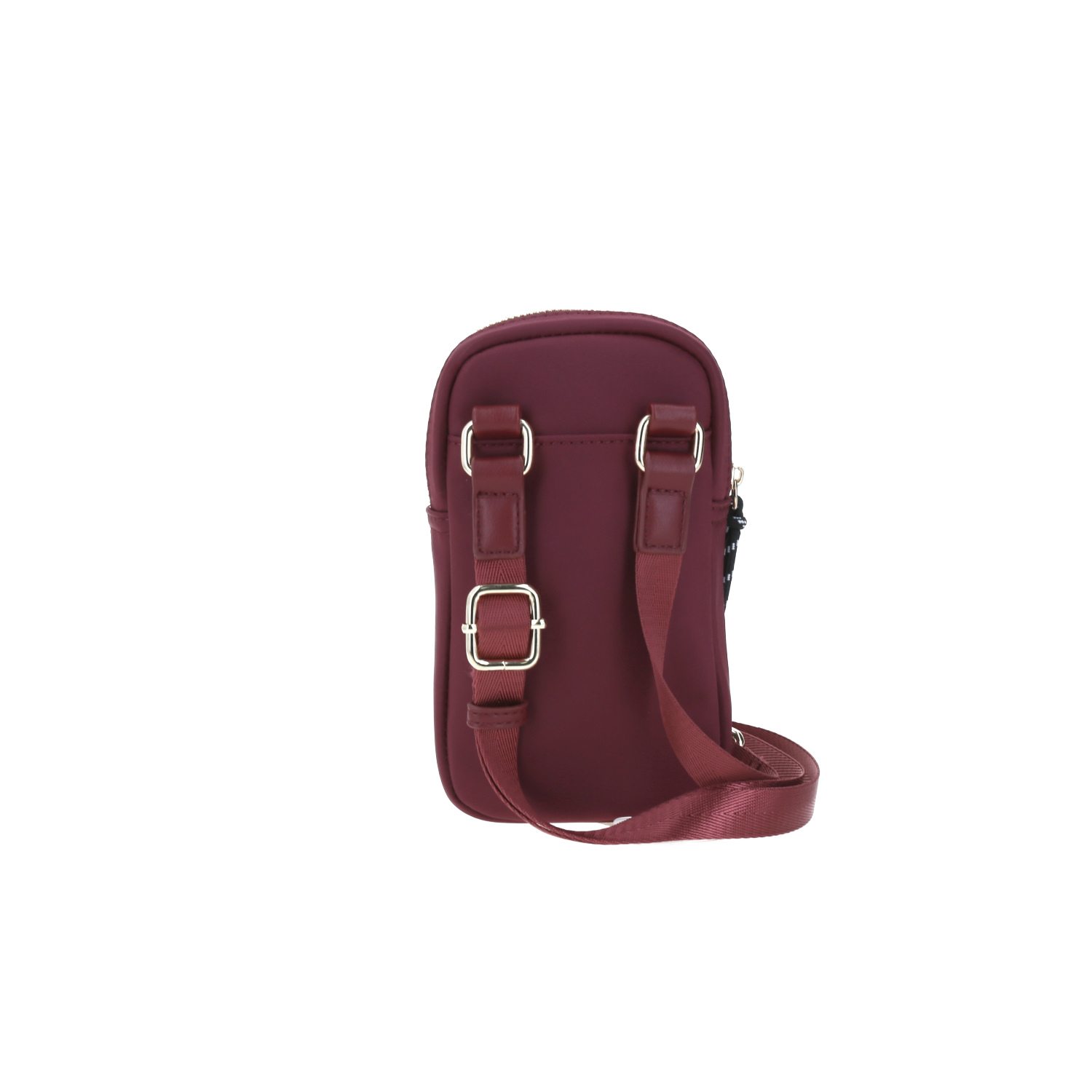 Bolsa de lado para dama Gorétt by Chenson color magenta con bolsillo frontal 5