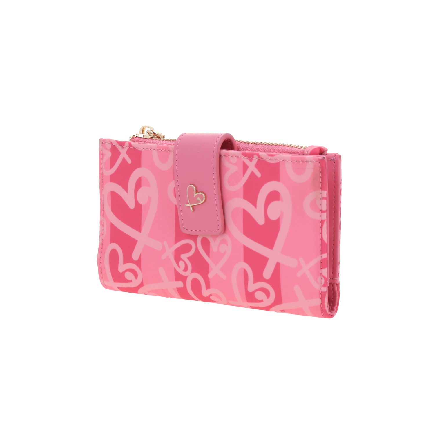 Cartera para Mujer Gorétt Rosa con Tarjetero 10 Espacios 2