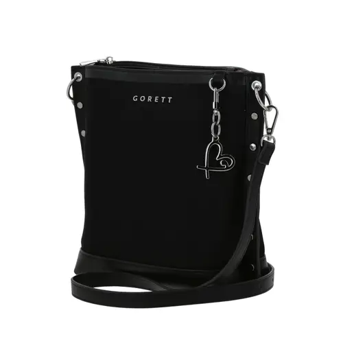 Bolsa de Lado Gorétt by Chenson Negro con Triple Compartimento 2