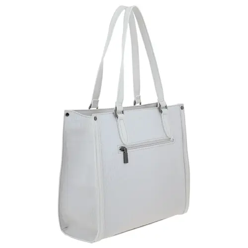 Bolsa grande para dama Gorétt by Chenson blanca con estilo y funcionalidad 3