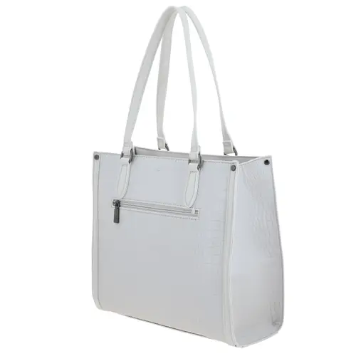 Bolsa grande para dama Gorétt by Chenson blanca con estilo y funcionalidad 5