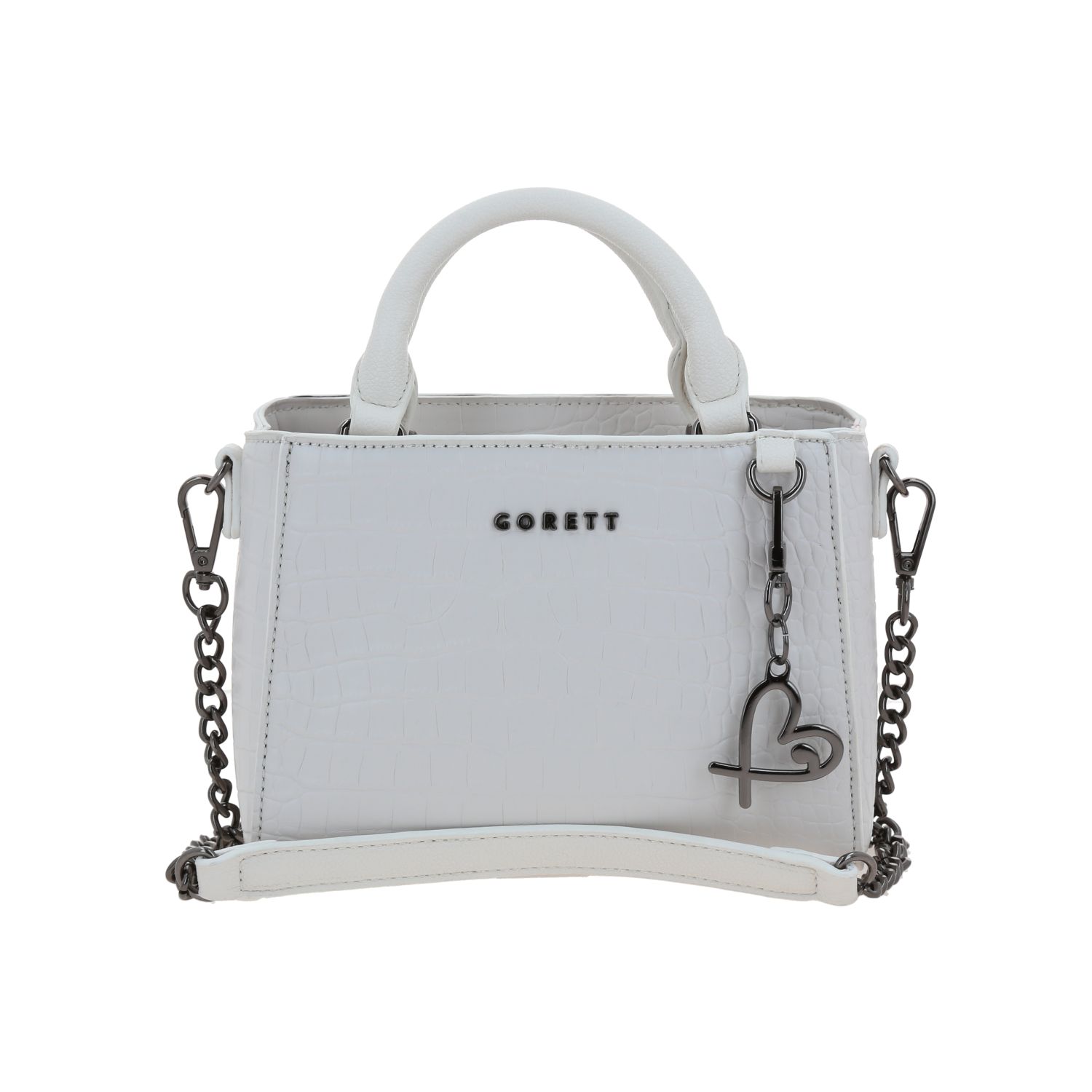 Bolsa de Mano Gorétt Blanco - Estilo y Funcionalidad para Dama