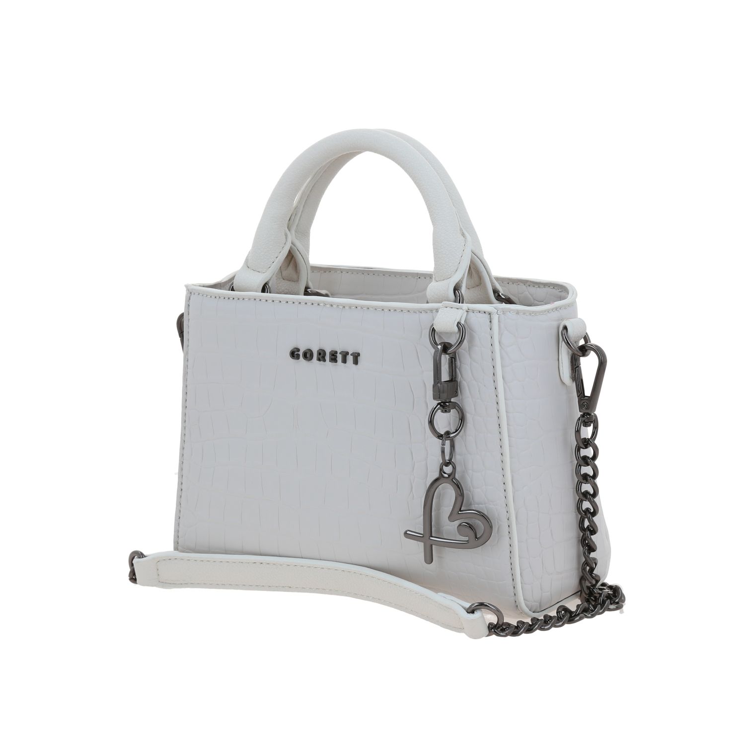 Bolsa de Mano Gorétt Blanco - Estilo y Funcionalidad para Dama 2