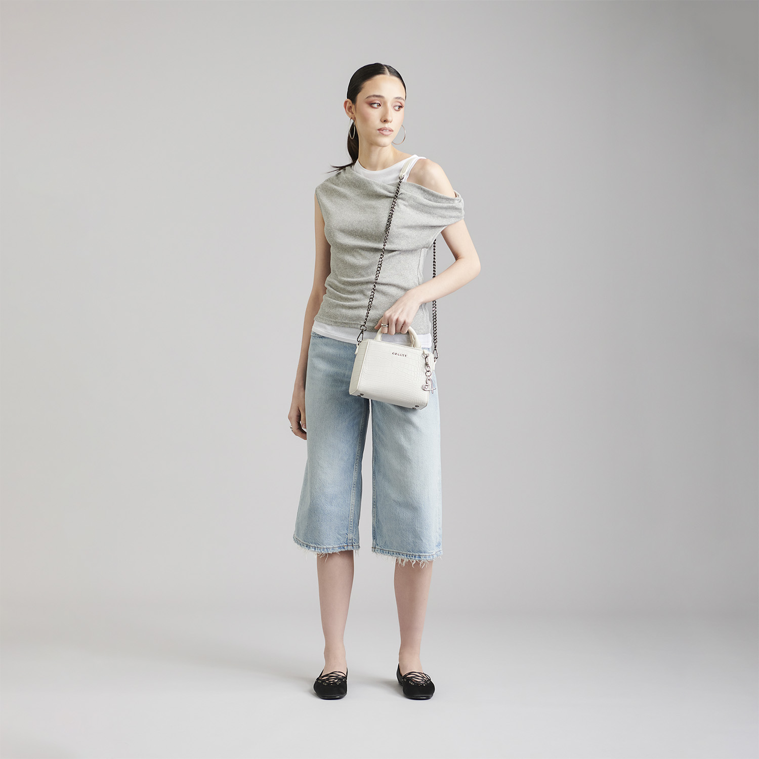 Bolsa de Mano Gorétt Blanco - Estilo y Funcionalidad para Dama - vista 2