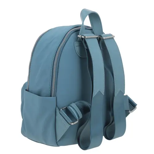 Mochila casual para dama Gorétt by Chenson azul con doble compartimento 3