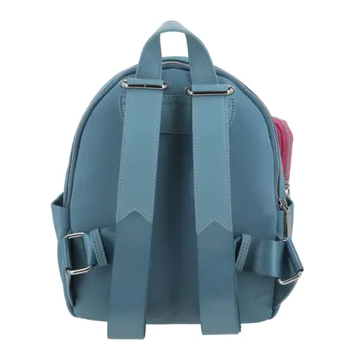 Mochila casual para dama Gorétt by Chenson azul con doble compartimento 4