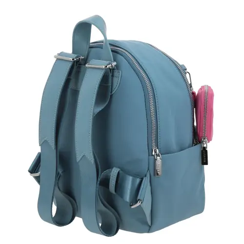 Mochila casual para dama Gorétt by Chenson azul con doble compartimento 5