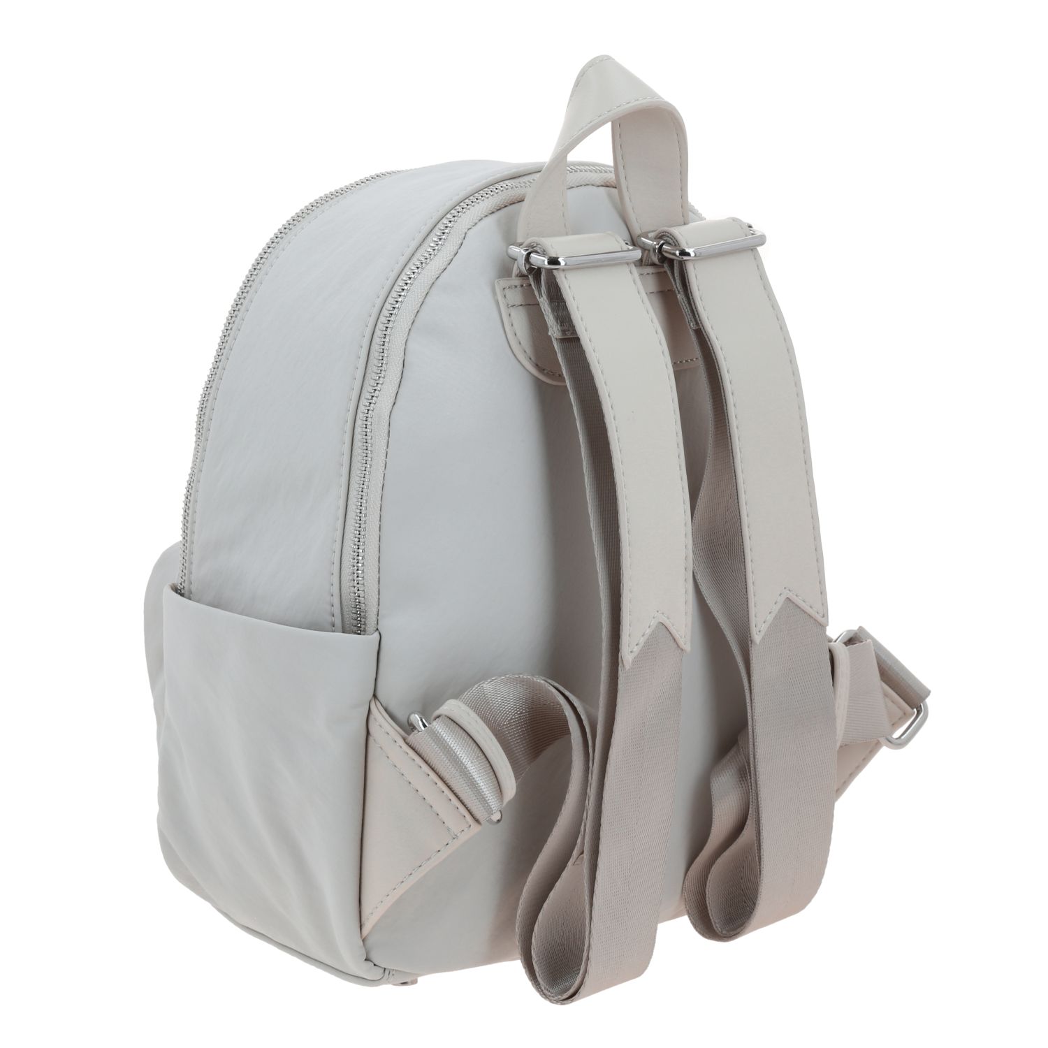Mochila casual para dama Gorétt by Chenson Beige con doble compartimento 3