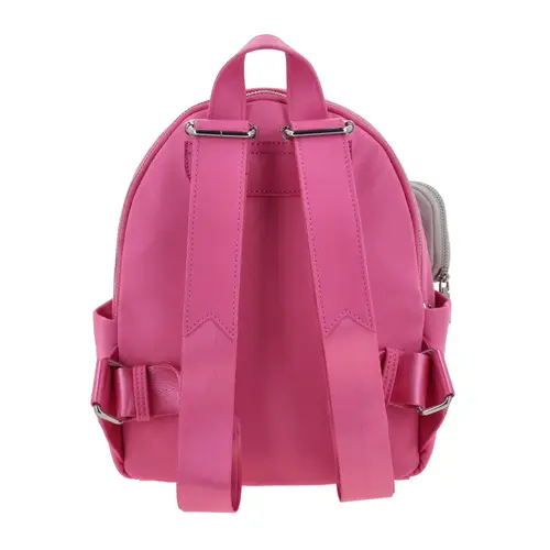 Mochila casual para dama Gorétt by Chenson color rosa con doble compartimento 4