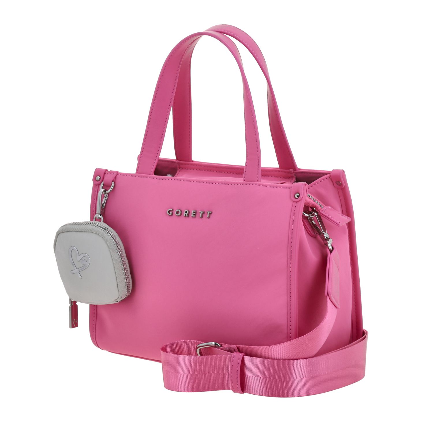 Bolsa de Mano para Dama Gorétt by Chenson Rosa con Asa Ajustable 2