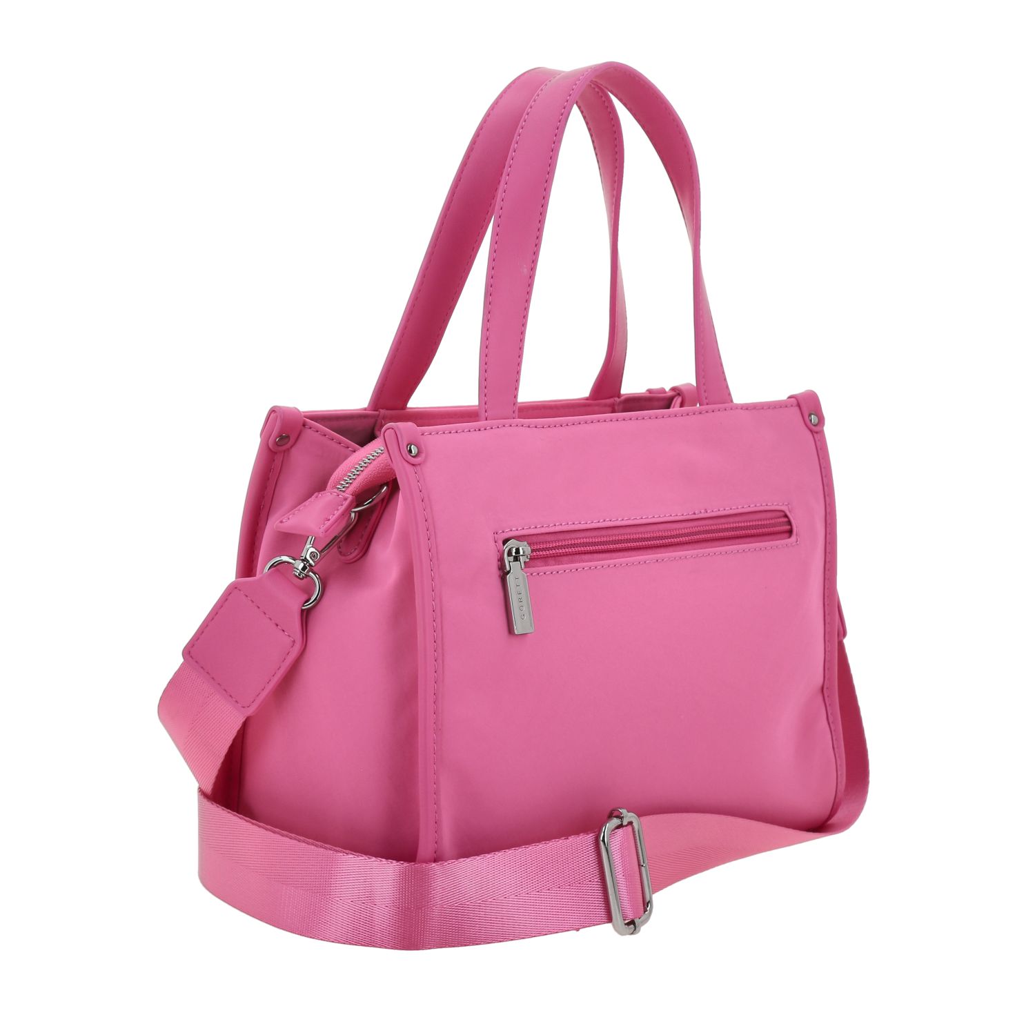 Bolsa de Mano para Dama Gorétt by Chenson Rosa con Asa Ajustable 3