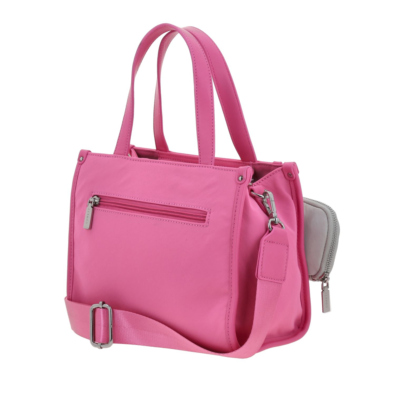 Bolsa de Mano para Dama Gorétt by Chenson Rosa con Asa Ajustable 5