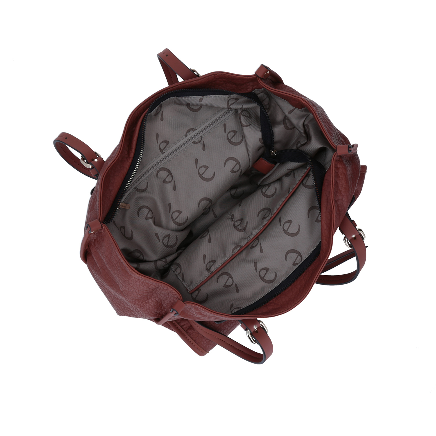 Bolsa Grande Gorétt Café para Dama - Tote Casual Elegante - vista 2