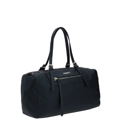 Bolsa de mano Gorétt negro con bolsillos y cierre seguro - vista 2