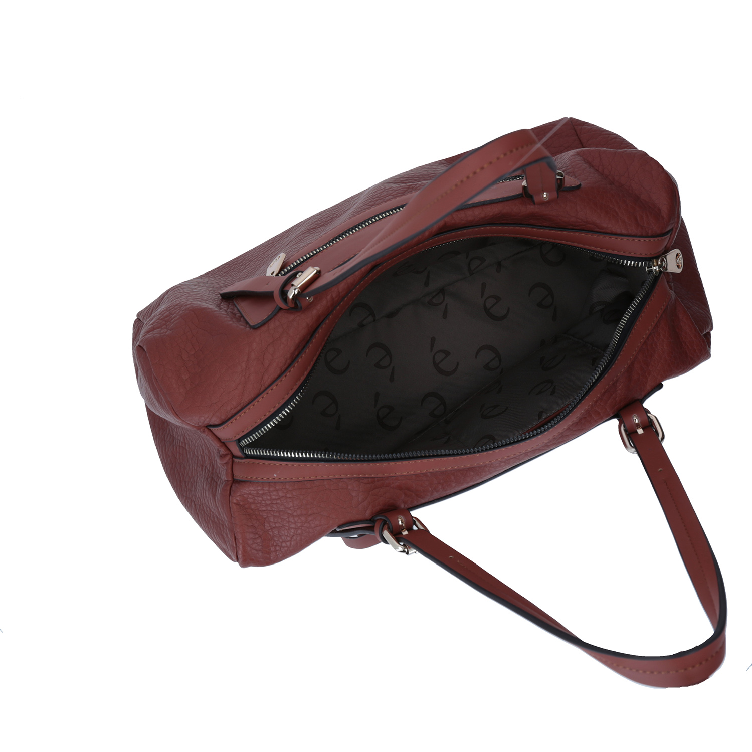 Bolsa de mano Gorétt café simil piel para mujer | Chenson 5