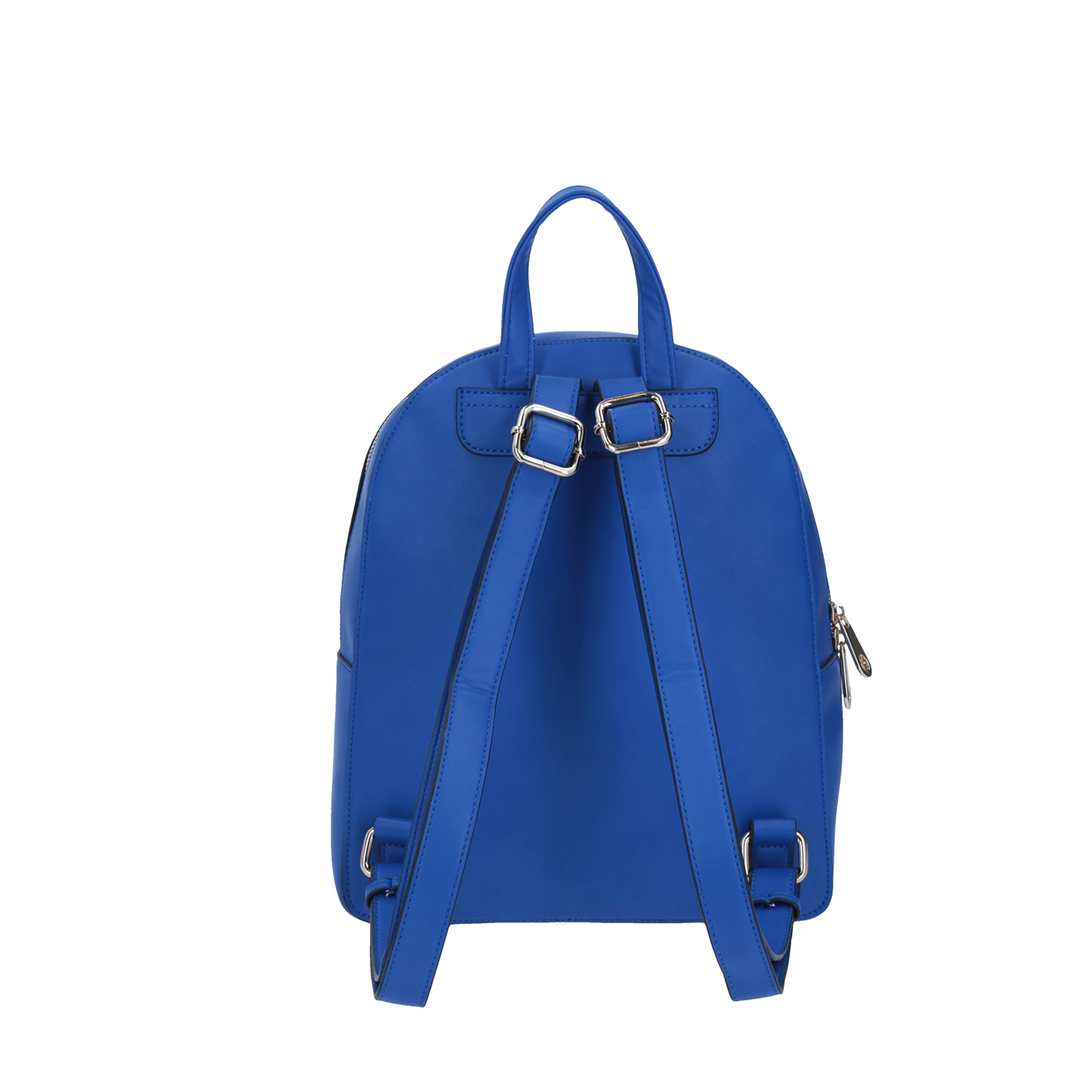 Mochila para mujer Gorétt azul con doble compartimento y porta llaves 3