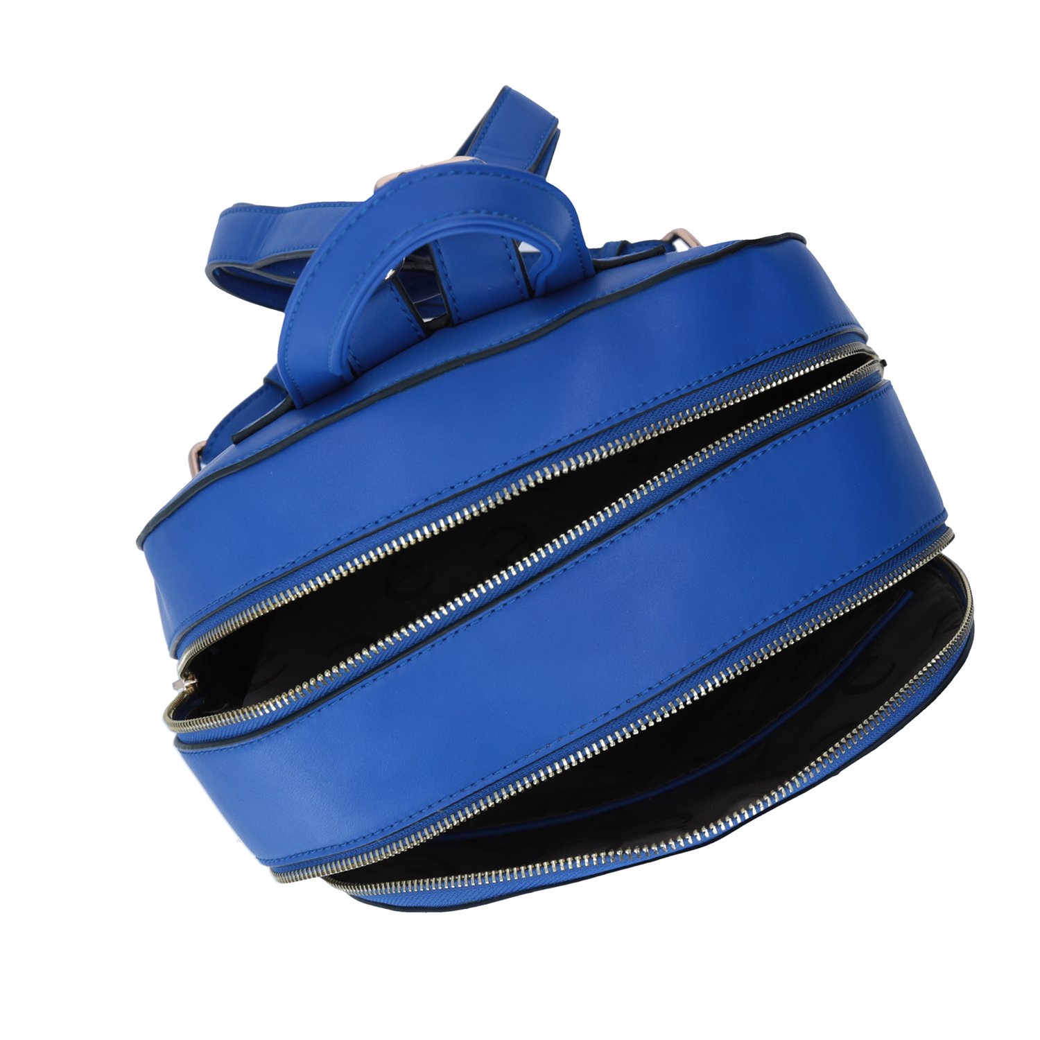 Mochila para mujer Gorétt azul con doble compartimento y porta llaves - vista 2