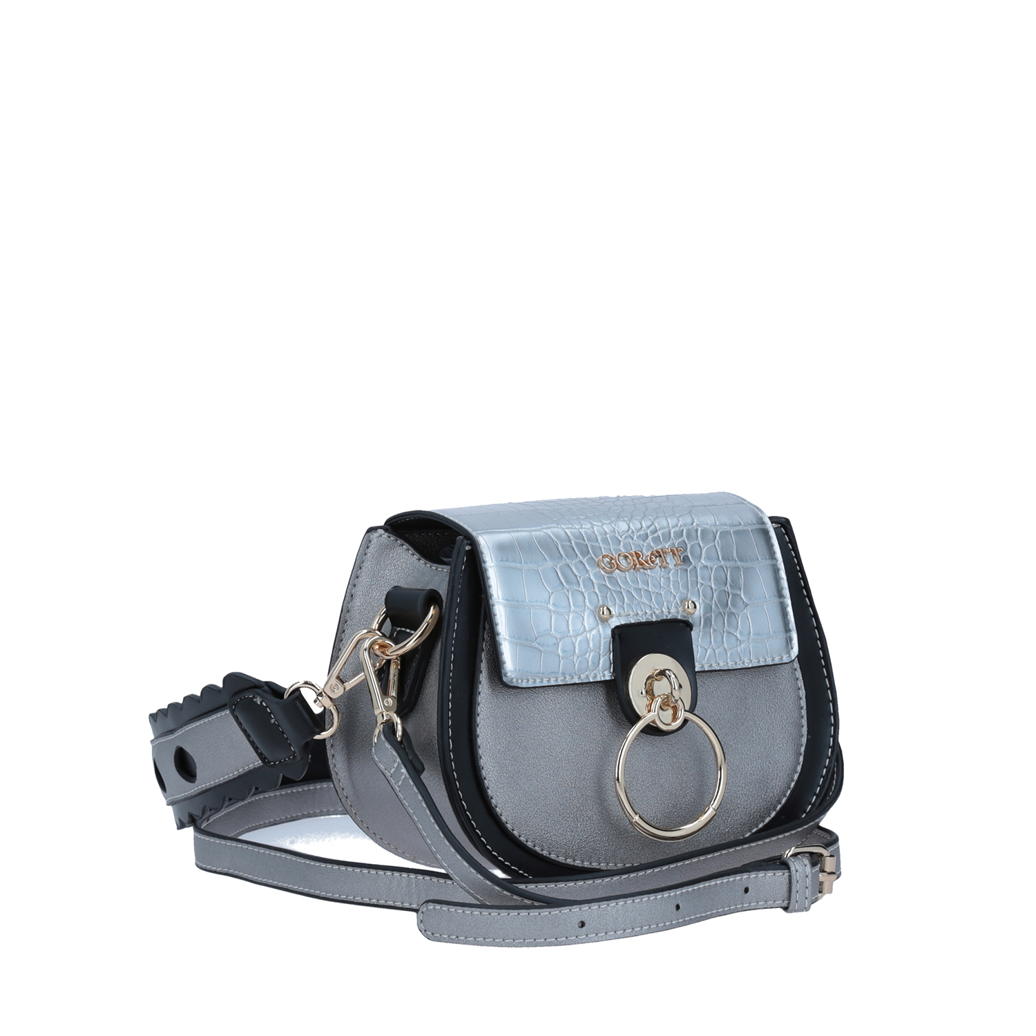Bolsa de Lado Plateada Gorétt by Chenson - Bandolera Casual para Dama 4