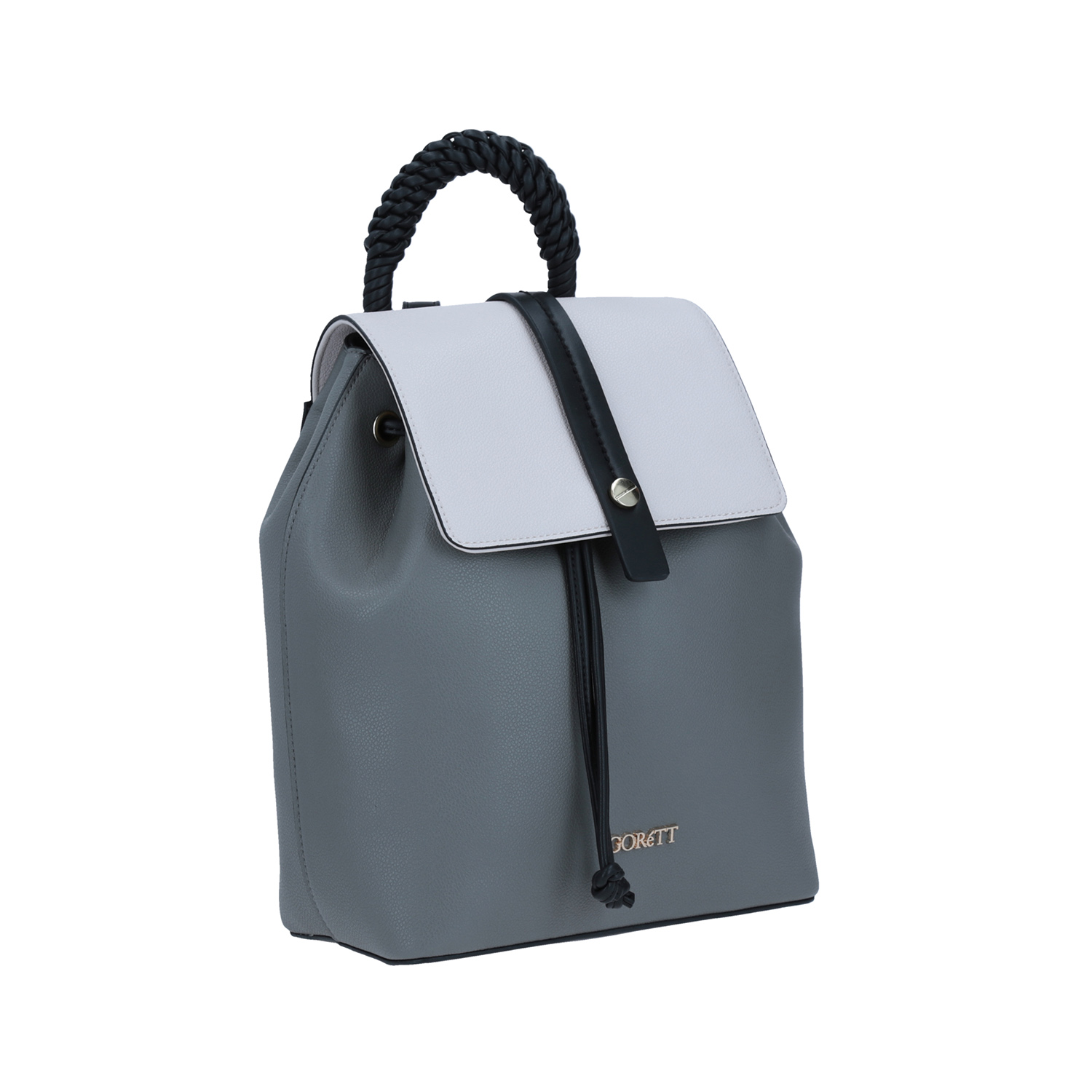 Mochila para mujer Gorétt beige estilo casual con bolsillos 4