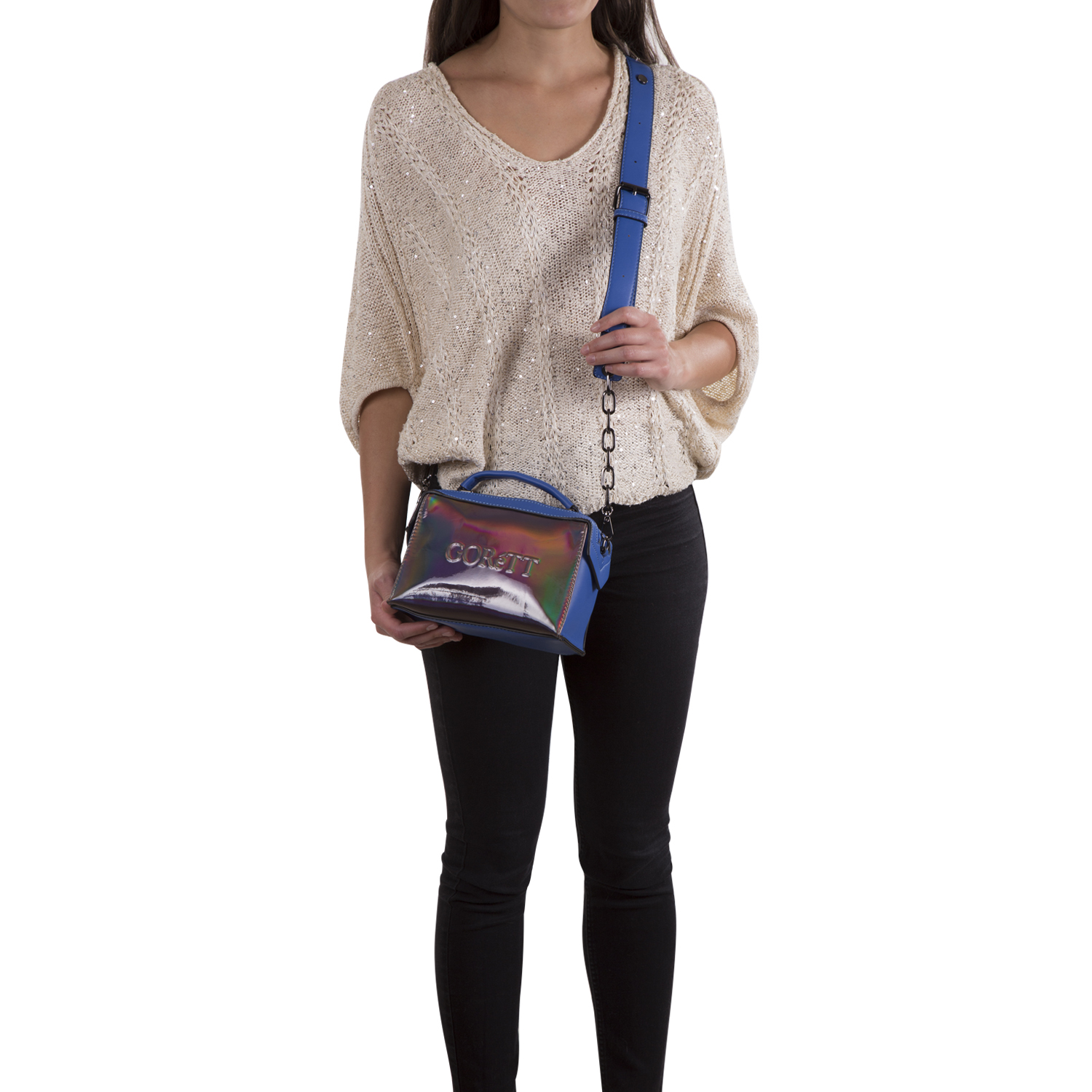 Bolsa de Lado Azul Gorétt by Chenson - Bandolera Casual Mujer 5