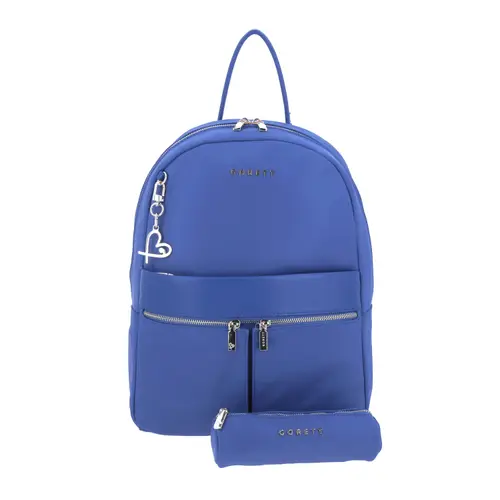 Mochila para mujer Gorétt by Chenson azul con porta laptop y compartimentos