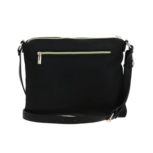 Bolsa de Lado para Dama Gorétt by Chenson Negro con doble compartimento - vista 2
