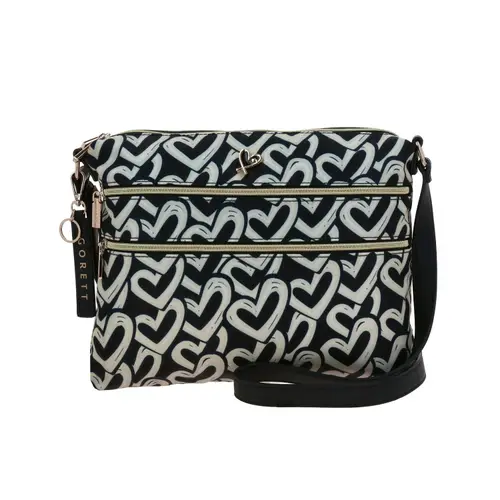 Bolsa de lado para dama Gorétt by Chenson multicolor con doble compartimento