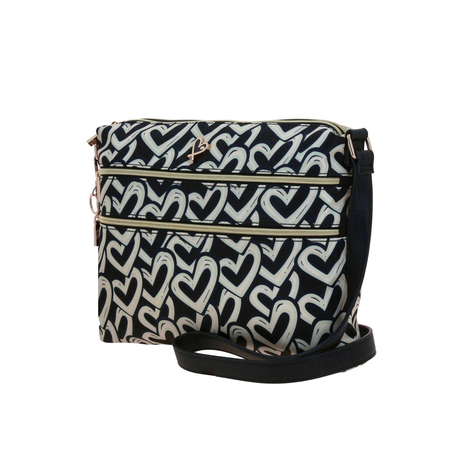 Bolsa de lado para dama Gorétt by Chenson multicolor con doble compartimento 2