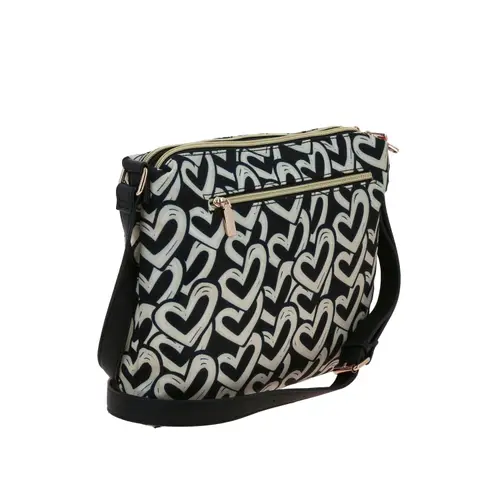 Bolsa de lado para dama Gorétt by Chenson multicolor con doble compartimento 3