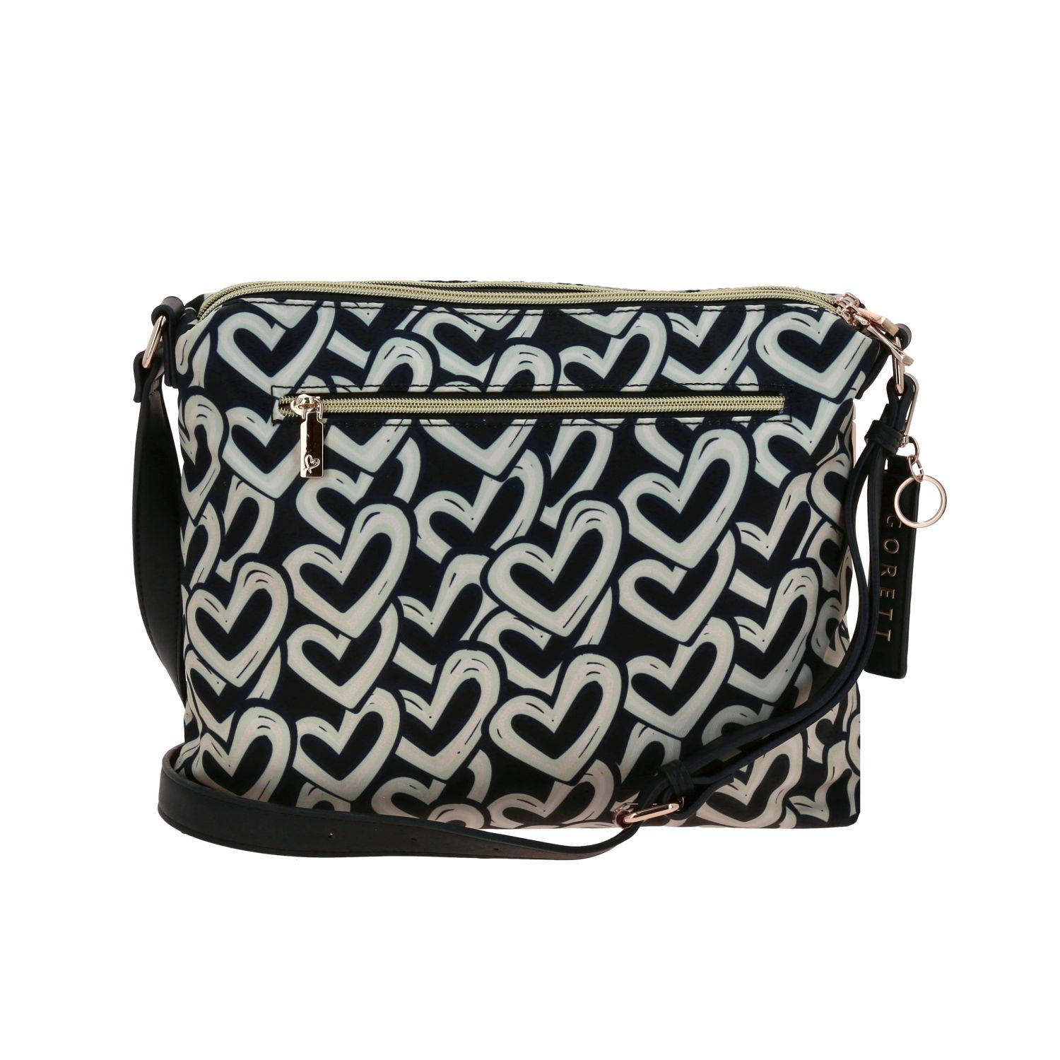 Bolsa de lado para dama Gorétt by Chenson multicolor con doble compartimento 4