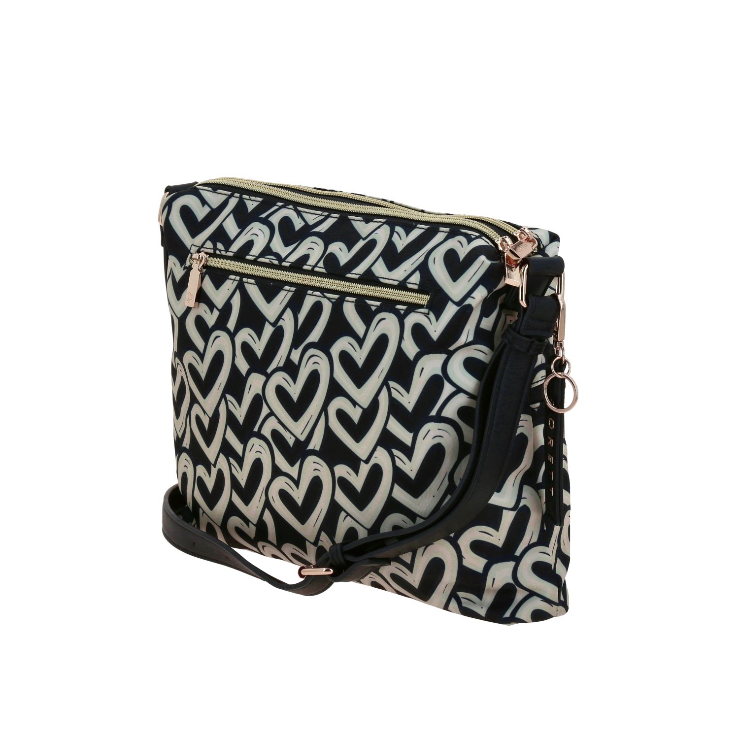 Bolsa de lado para dama Gorétt by Chenson multicolor con doble compartimento 5