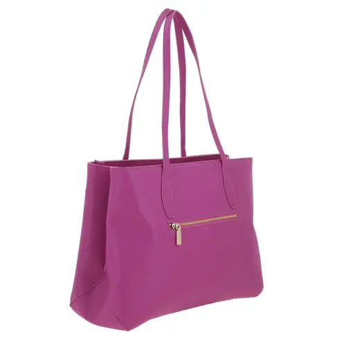 Bolsa grande para dama Gorétt by Chenson fucsia con doble compartimento 3