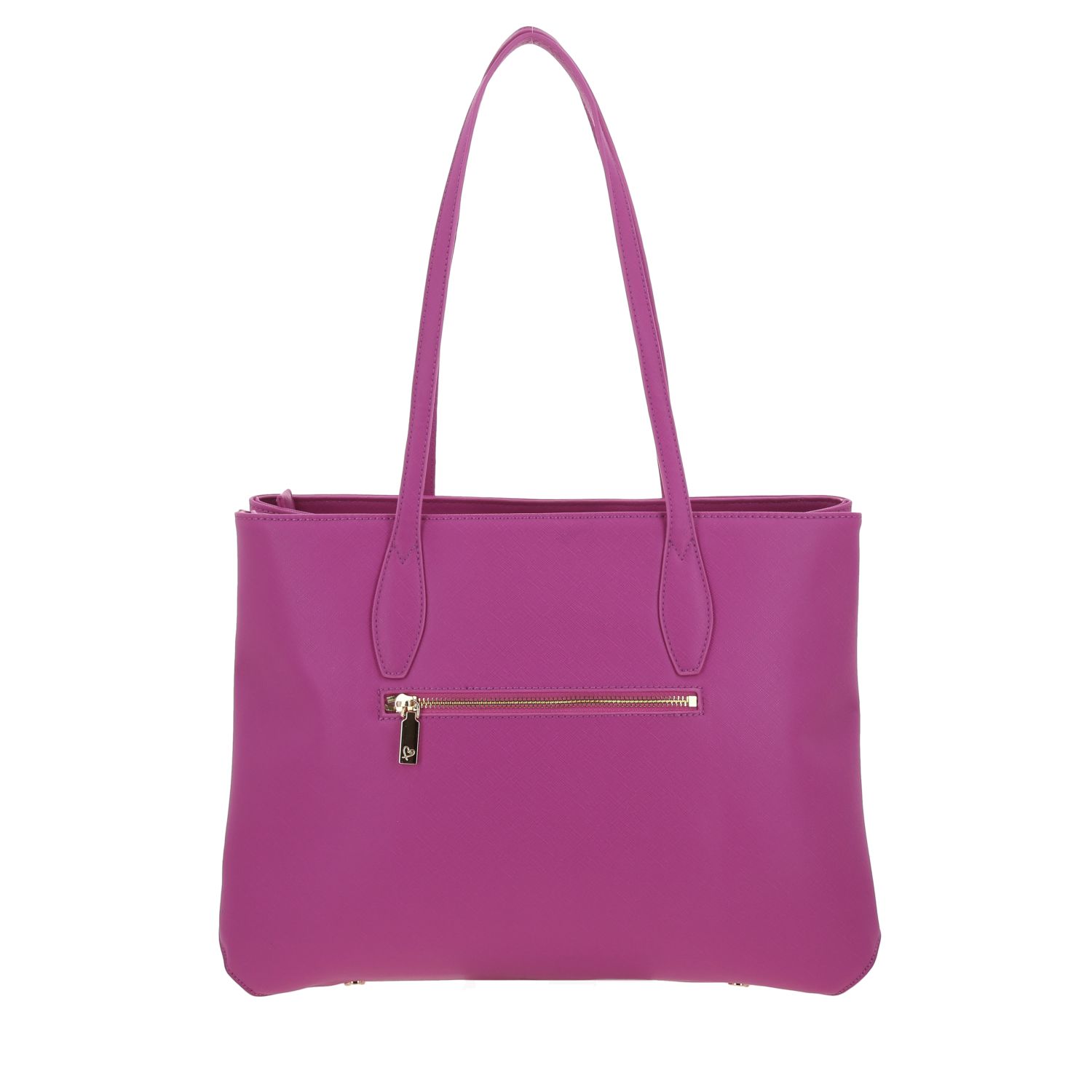 Bolsa grande para dama Gorétt by Chenson fucsia con doble compartimento 4
