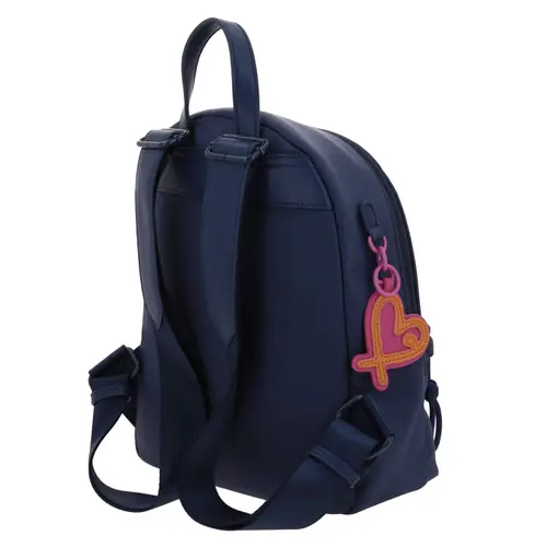 Mochila casual para dama Gorétt by Chenson color azul con estilo moderno 5