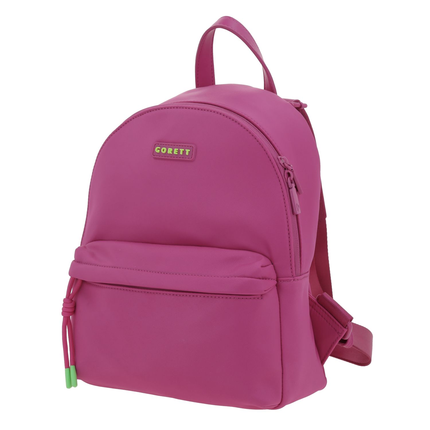 Mochila casual para dama Gorétt by Chenson rosa con diseño funcional 2