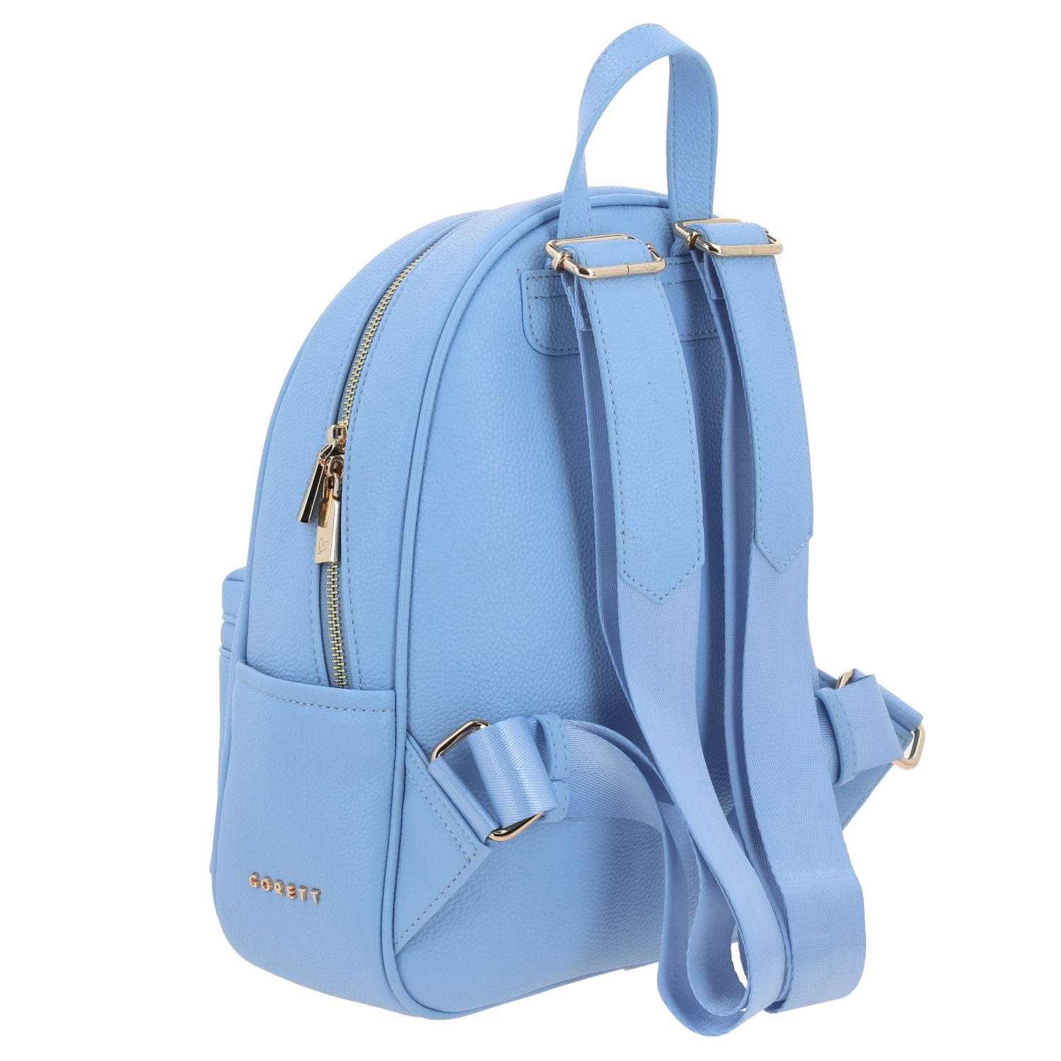 Mochila casual para dama Gorétt by Chenson azul con diseño funcional 3