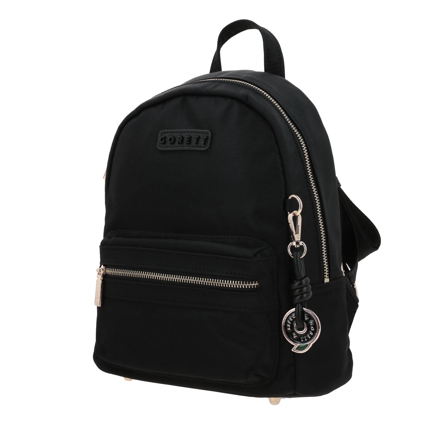 Mochila casual para dama Gorétt by Chenson color negro con amplio compartimento 2