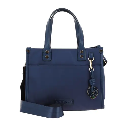 Bolsa de Mano para Dama Gorétt by Chenson Azul con Bolsillo Frontal 1