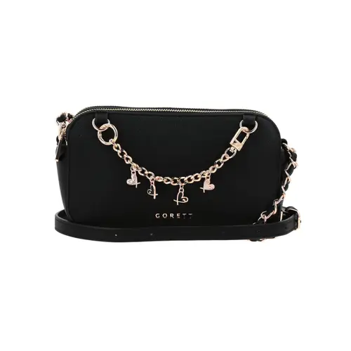 Bolsa de Lado Gorétt by Chenson Negra con Asa Ajustable y Estilo Moderno