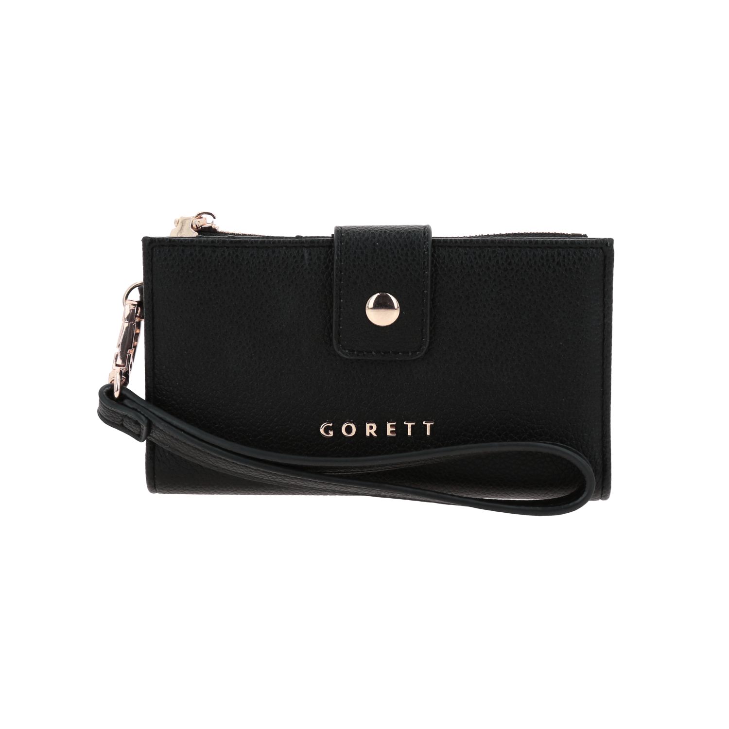 Cartera Gorétt by Chenson Negra para Dama con Monedero y 12 Tarjetas